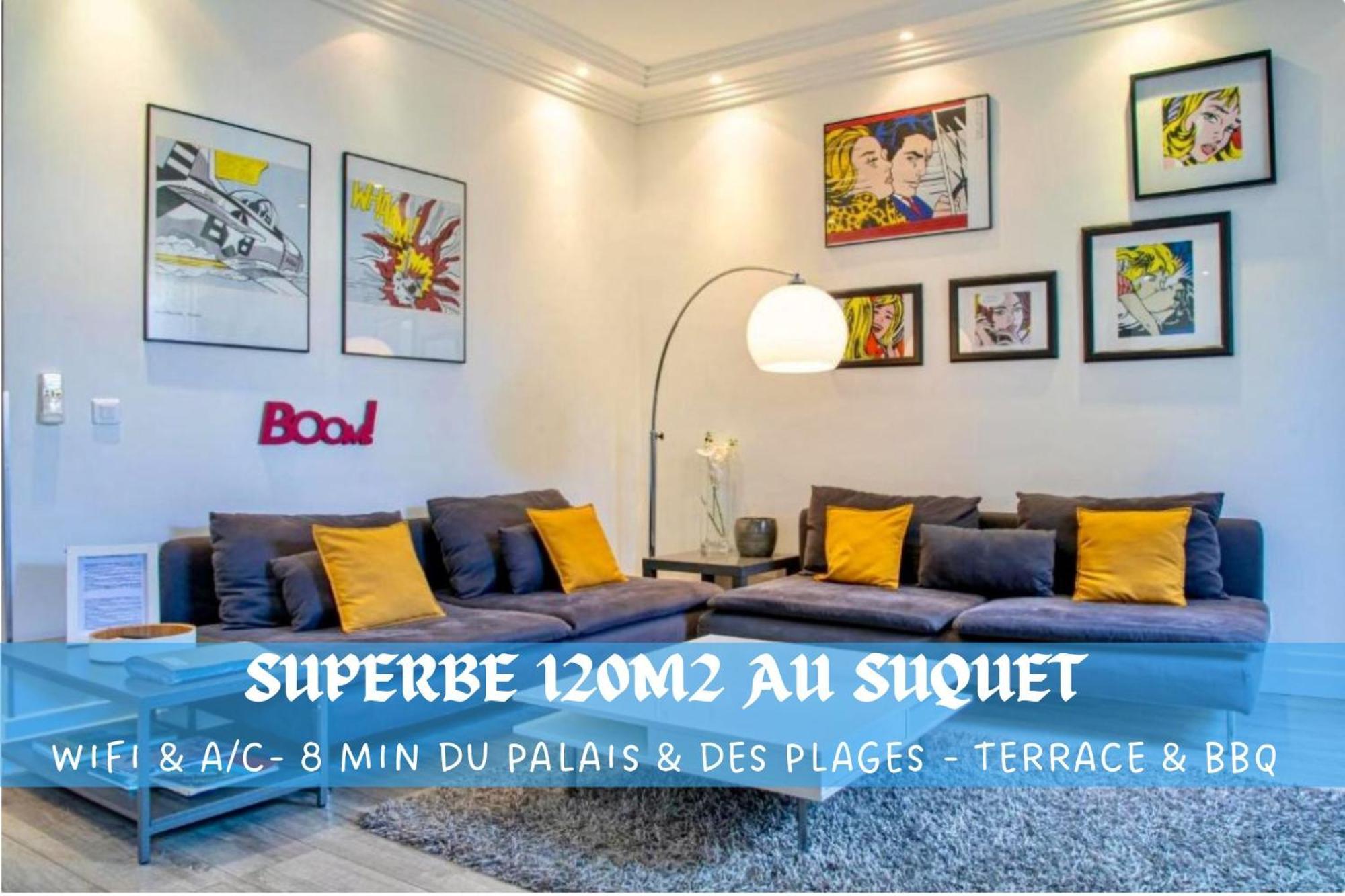 Superbe 120M2 Au Suquet - Property With Style Cannes Bagian luar foto